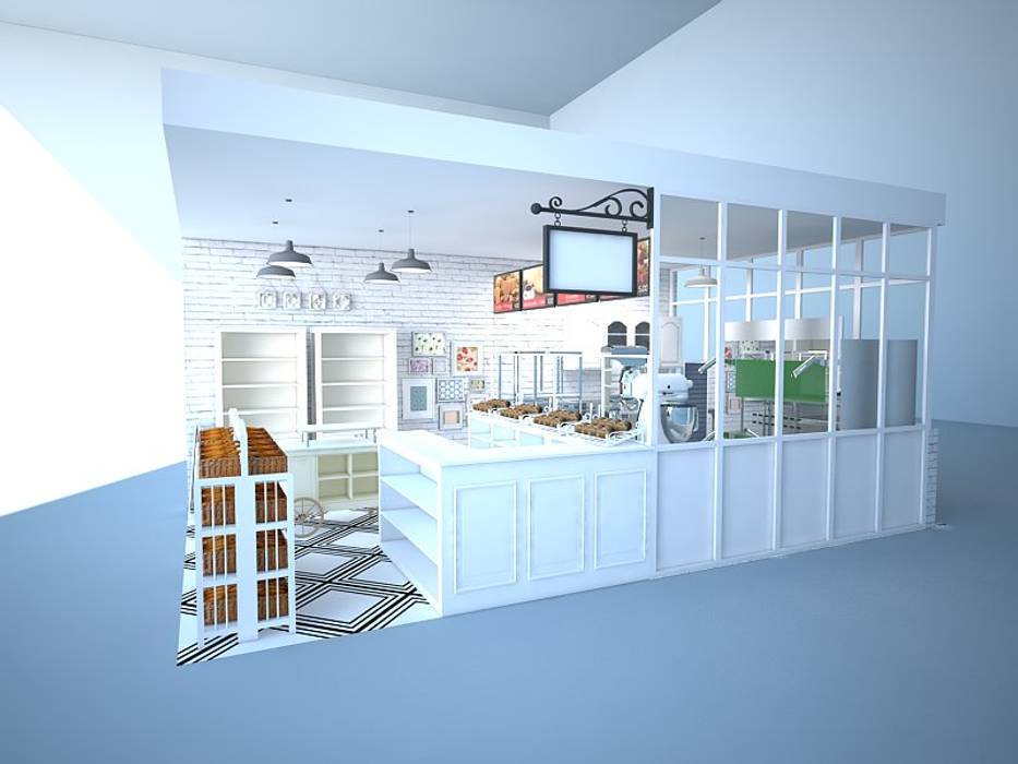 Shabby Chic Bakery in Davao, CIANO DESIGN CONCEPTS CIANO DESIGN CONCEPTS Commercial spaces Commercial Spaces