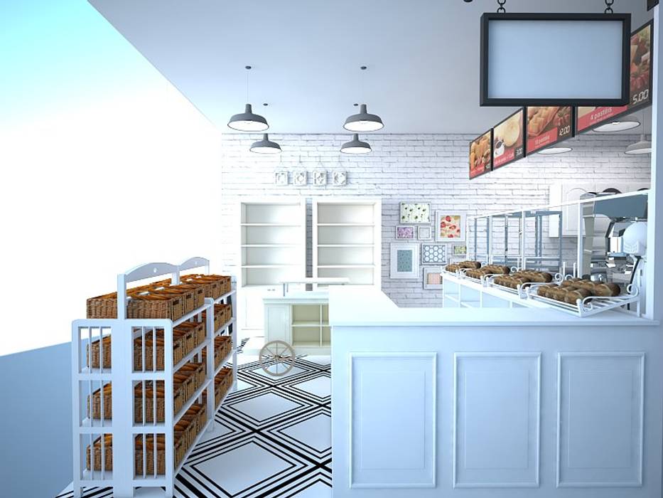 Shabby Chic Bakery in Davao, CIANO DESIGN CONCEPTS CIANO DESIGN CONCEPTS Commercial spaces Khu Thương mại