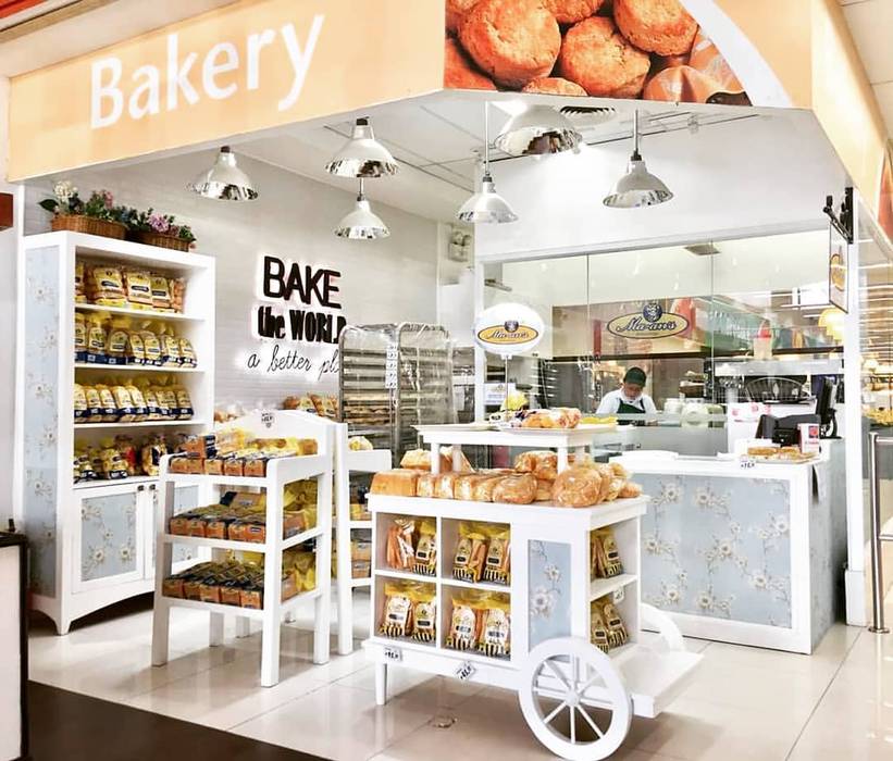 Shabby Chic Bakery in Davao, CIANO DESIGN CONCEPTS CIANO DESIGN CONCEPTS Commercial spaces Commercial Spaces