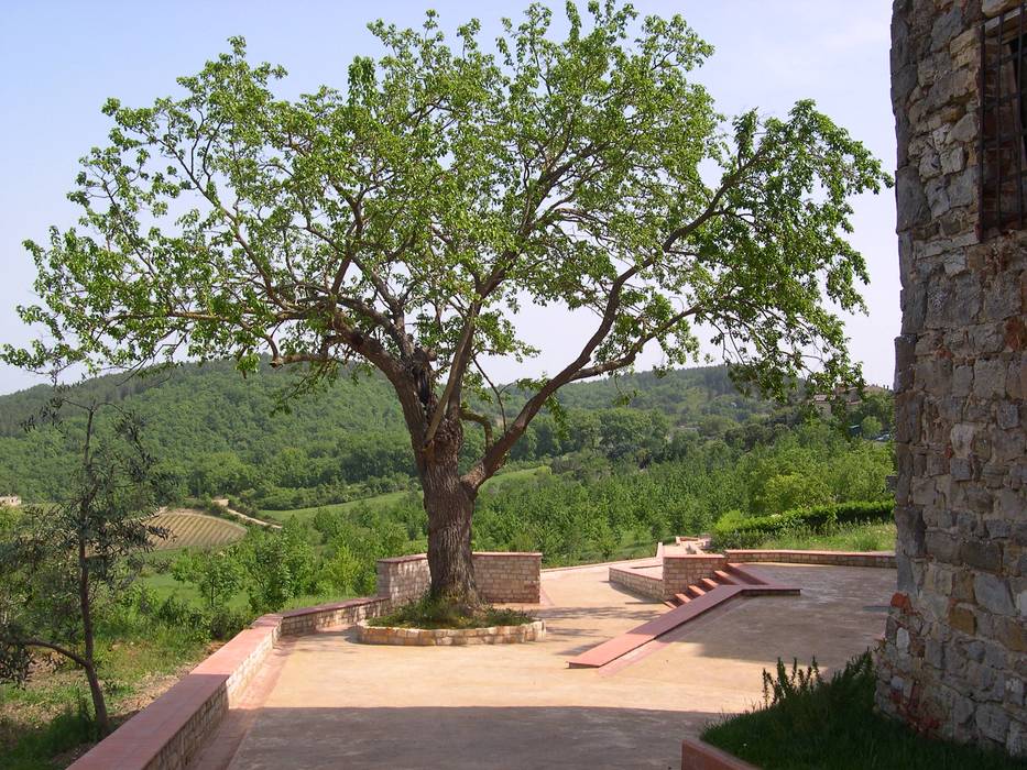 PERCORSO PEDONALE ESTERNO ALLE MURA, Castellina in Chianti (Siena) , Tamara Migliorini Architetto Tamara Migliorini Architetto บ้านคันทรี่ อิฐหรือดินเผา