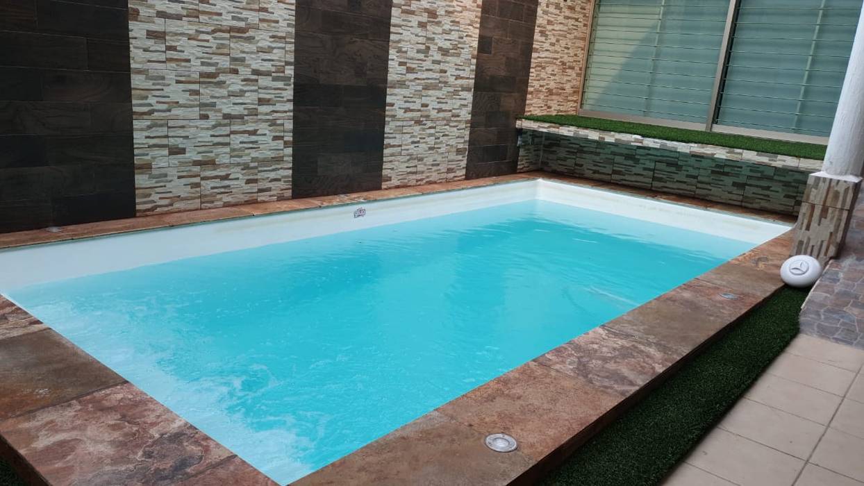 Piscina Santorini , glüp Piscinas Veracruz glüp Piscinas Veracruz สระในสวน พลาสติก