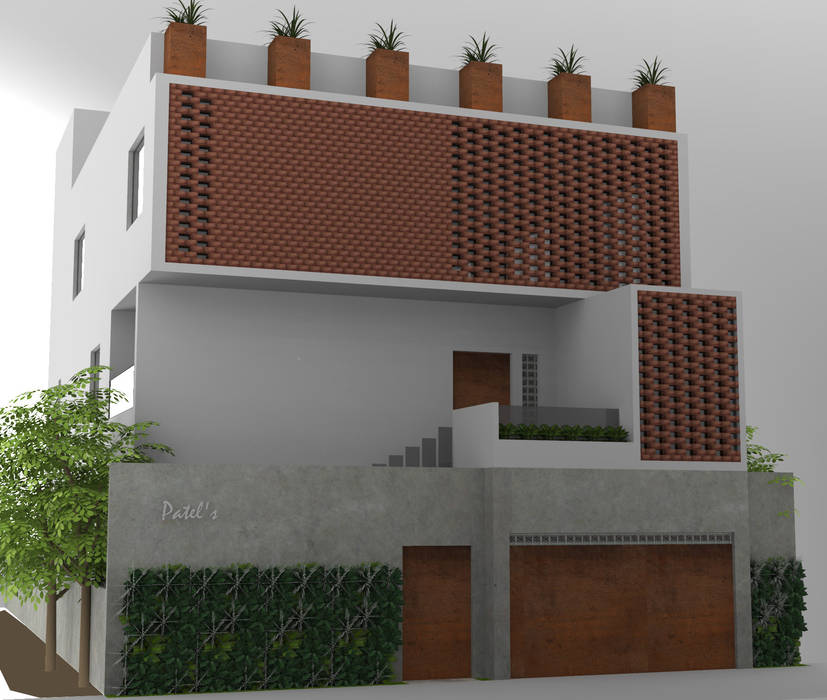 Residence for Mr Patel in Bangalore, Studio . abhilashnarayan Studio . abhilashnarayan Minimalist houses