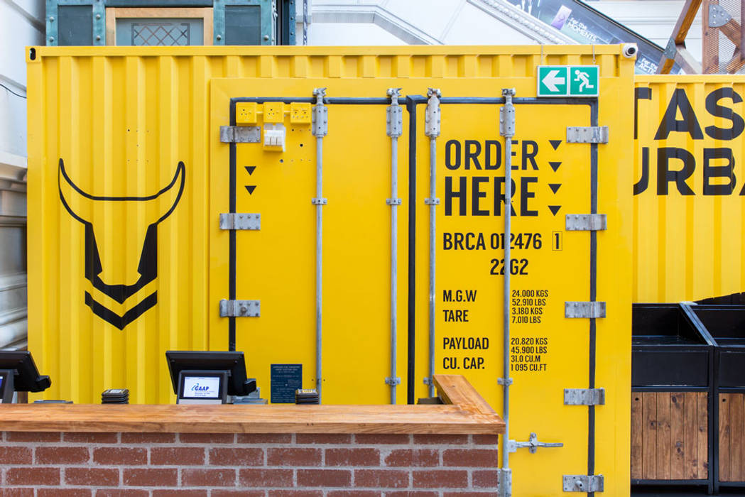 Container Restaurant, Cape Town , AB DESIGN AB DESIGN Espacios comerciales Restaurantes