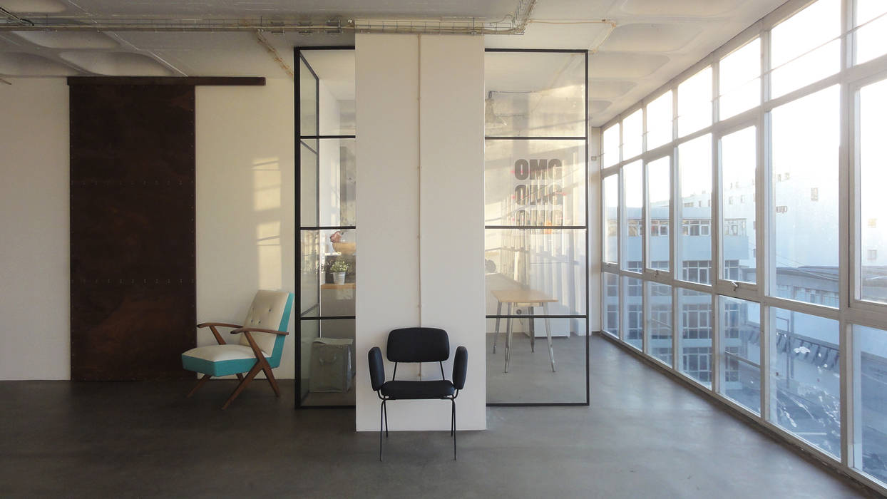 Cowork LAB — Marvila, Lisboa, FMO ARCHITECTURE FMO ARCHITECTURE Industrial style study/office