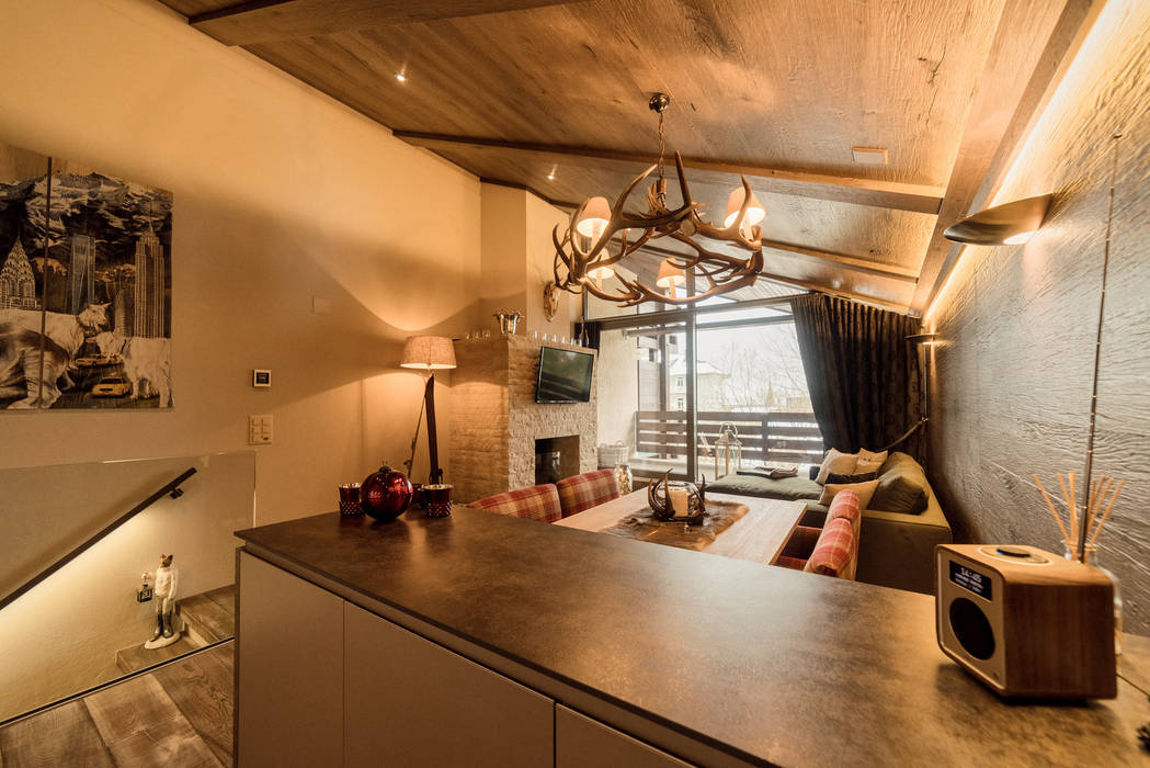 Umbau Einrichtung Chalet Rustikale Kuchen Von Dorian Huber Interiors Rustikal Homify