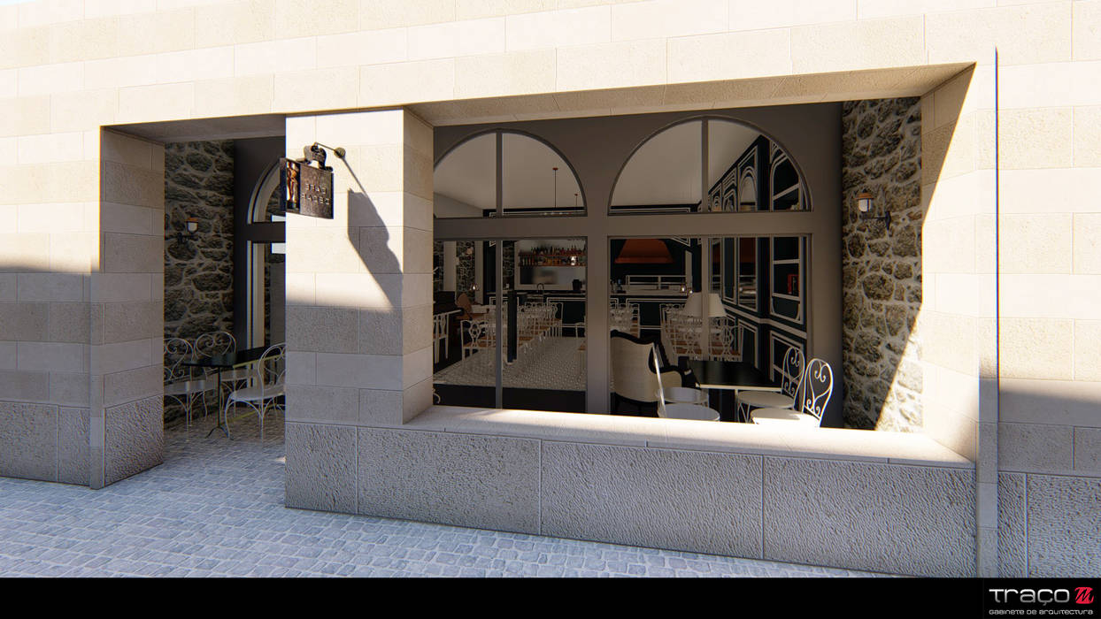 Café Oscar_Guimarães, Traço M - Arquitectura Traço M - Arquitectura مساحات تجارية مطاعم