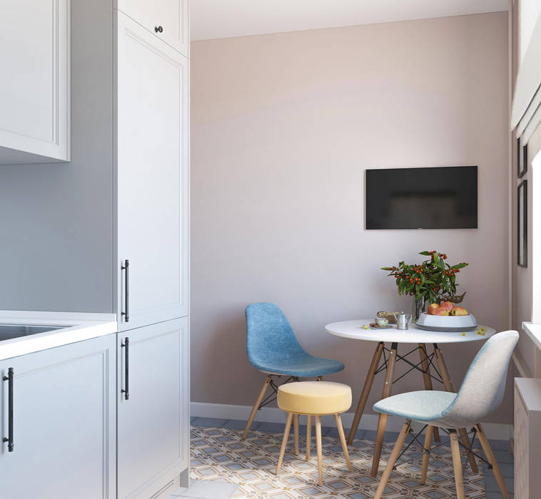 Дизайн интерьера квартиры в Новокосино, OM DESIGN OM DESIGN Кухня в скандинавском стиле