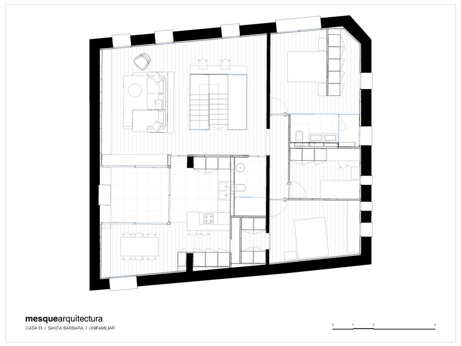 Distribución final mesquearquitectura Cocinas integrales Distribución,planos