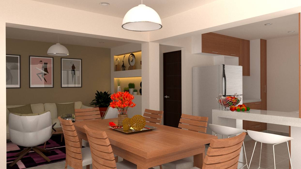 Comedor: comedores de estilo por arquitectura b.a, moderno | homify