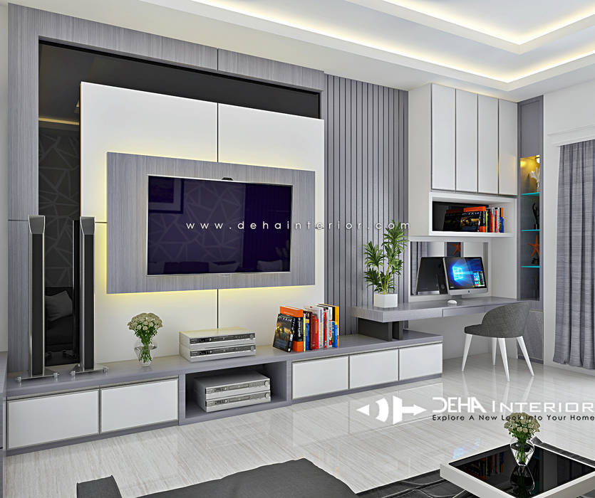 Project Thomin Shu, deha interior pekanbaru deha interior pekanbaru Moderne Wohnzimmer