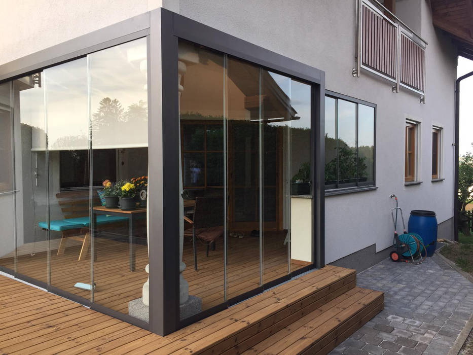 Schiebewände für terrassenverglasung system sunflex sf 20 inkl