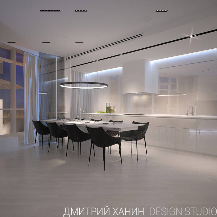 Квартира в ЖК Кольцо Екатерины , Dmitriy Khanin Dmitriy Khanin Built-in kitchens MDF