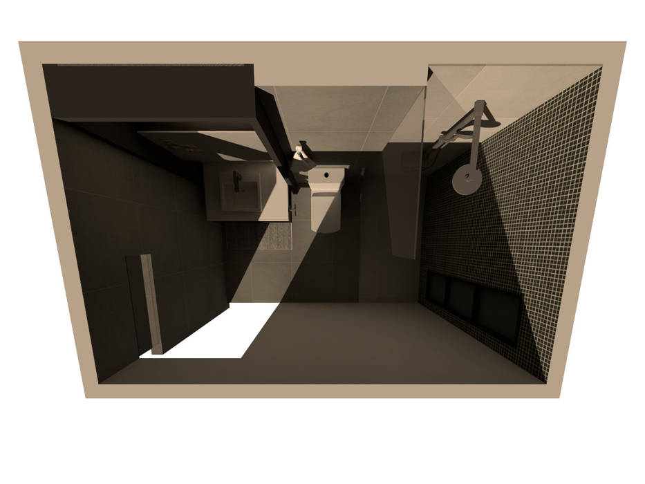 Vista aerea del baño baños minimalistas de tad arquitectos minimalista