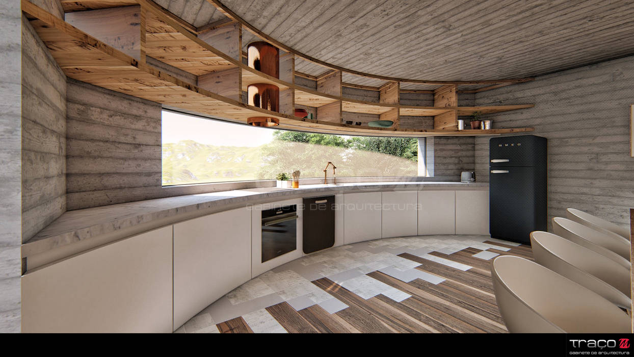 Casa "HCS", Traço M - Arquitectura Traço M - Arquitectura Keukenblokken Hout Hout