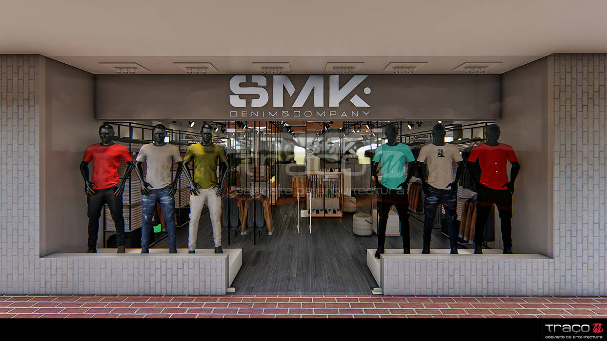 Loja de Vestuário - "SMK", Traço M - Arquitectura Traço M - Arquitectura Espaces commerciaux Locaux commerciaux & Magasins