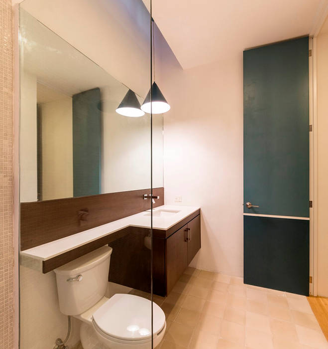 Baño Taller Estilo Arquitectura Baños de estilo minimalista Madera Acabado en madera