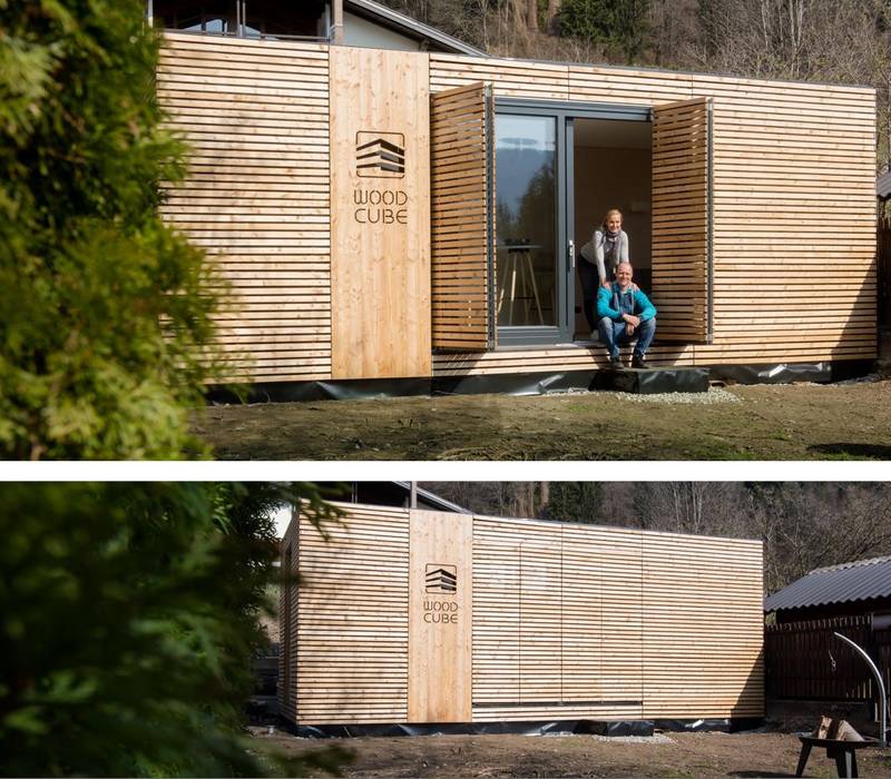 Chalet am See, WoodCube GmbH WoodCube GmbH Casas pequeñas Madera Acabado en madera