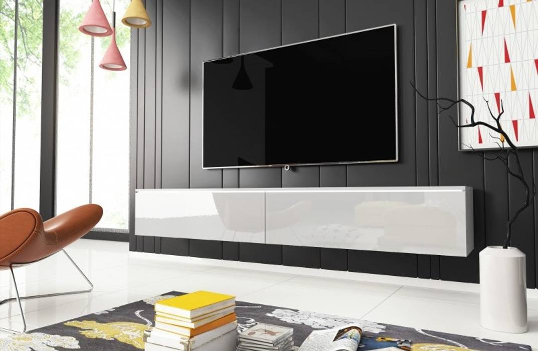 Szafki RTV, Meble Minio Meble Minio Modern living room TV stands & cabinets