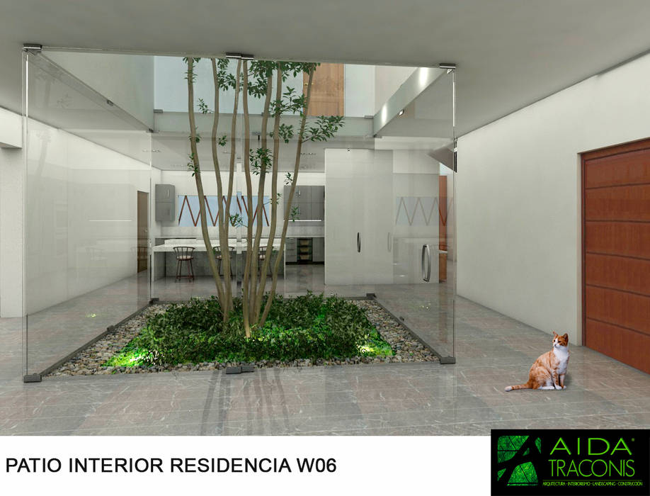 RESIDENCIA EN MÉRIDA, YCC-W06 , AIDA TRACONIS ARQUITECTOS EN MÉRIDA, YUCATÁN, MÉXICO AIDA TRACONIS ARQUITECTOS EN MÉRIDA, YUCATÁN, MÉXICO Garden Pond