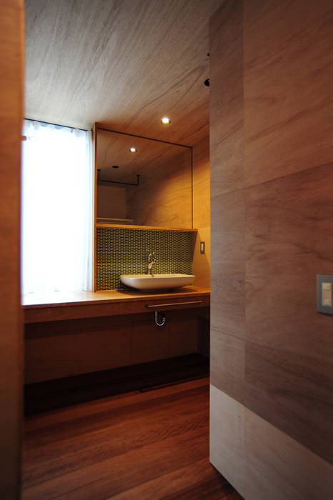 持送りの家 モノスタ 70 和風の お風呂 Homify