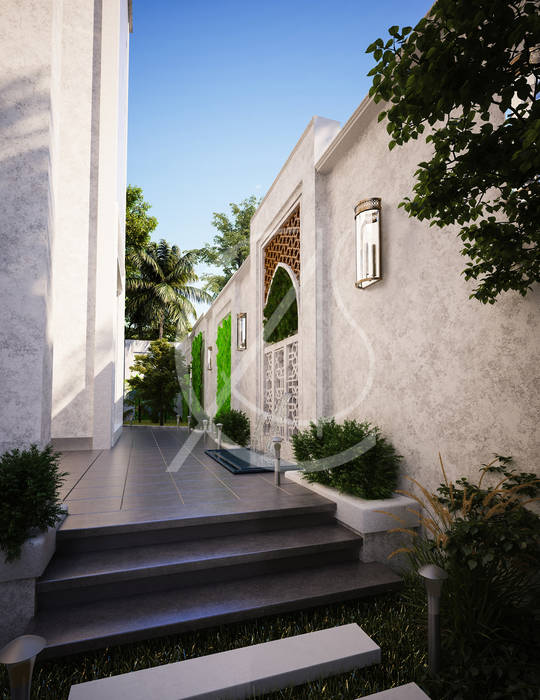 homify Modern Houses traditional house,arabic house,islamic villa,modern landscape,pathway