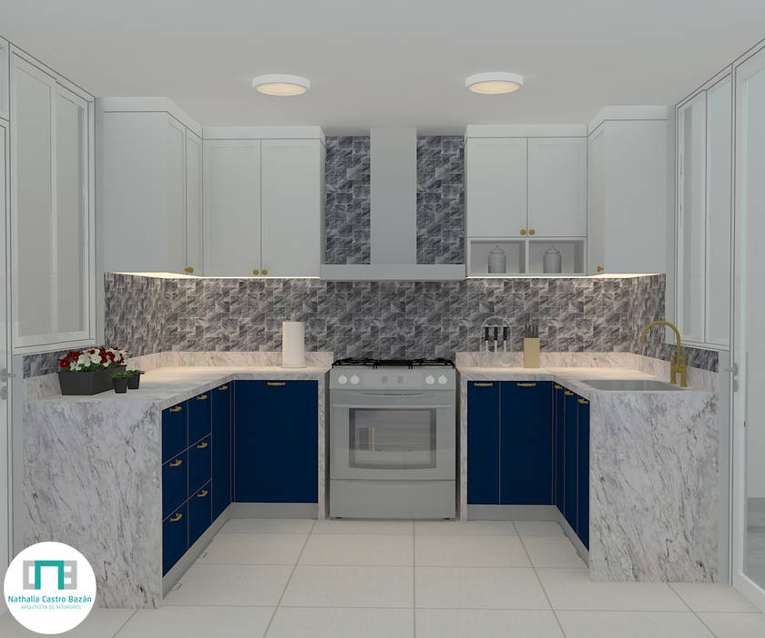 Diseño de Cocina - Espacios pequeños, NCB Arquitectura de interiores NCB Arquitectura de interiores Small kitchens