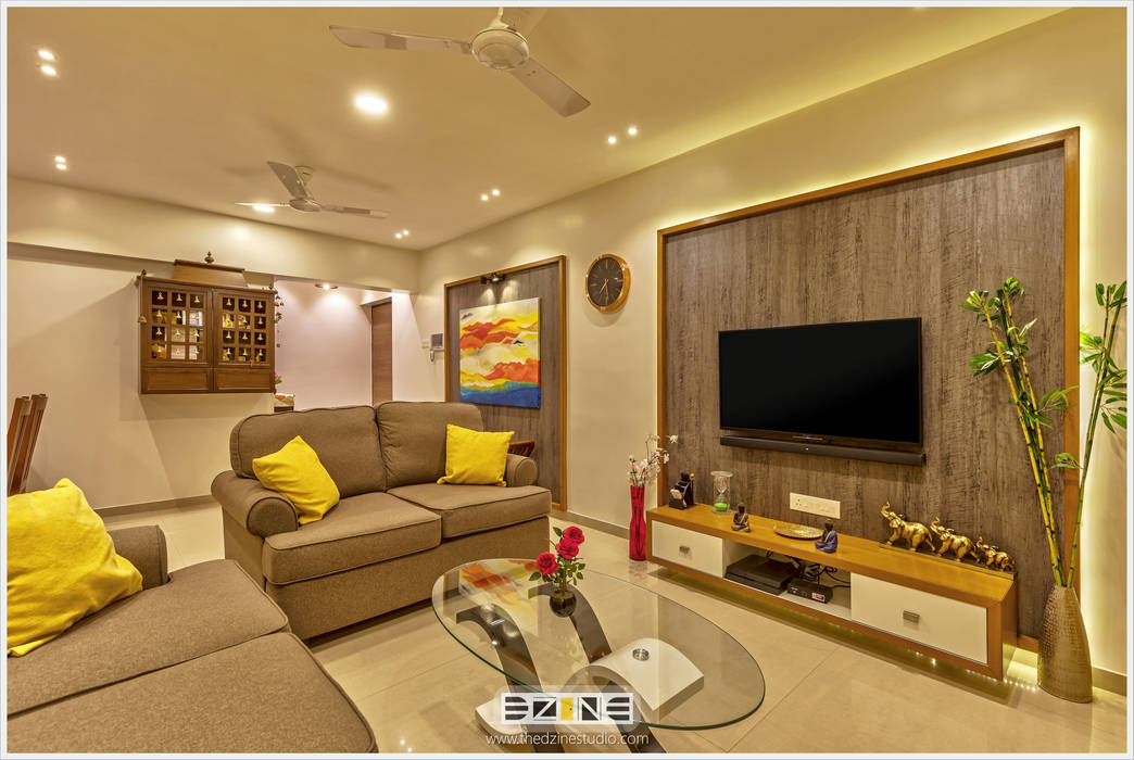 2bhk apartment in pune , the d'zine studio homify