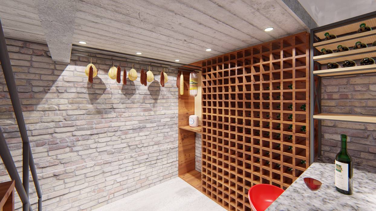 CASA HD, ARBOL Arquitectos ARBOL Arquitectos Wine cellar