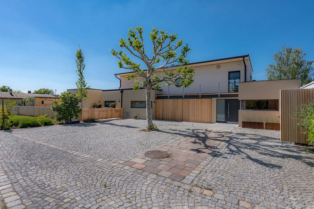 ÖKOLOGISCHES HOLZHAUS AUS STROH UND LEHM AM NEUSIEDL AM SEE, AL ARCHITEKT - in Wien AL ARCHITEKT - in Wien 現代房屋設計點子、靈感 & 圖片