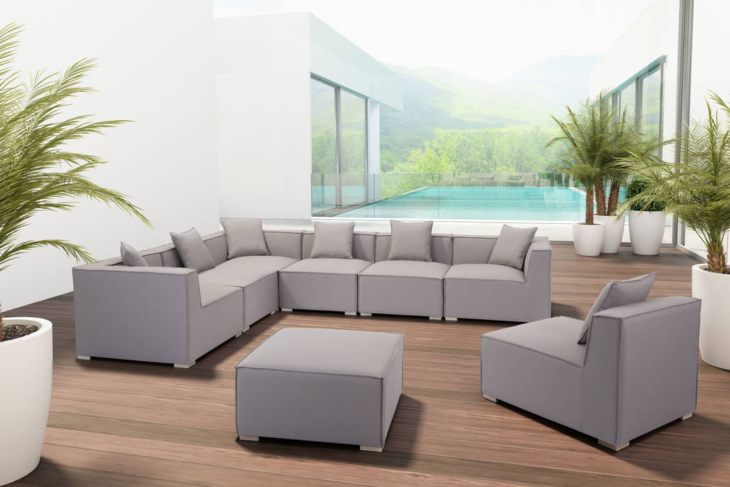 Sala Modular Fiji Salones Modernos De Casa De Las Lomas Moderno Homify