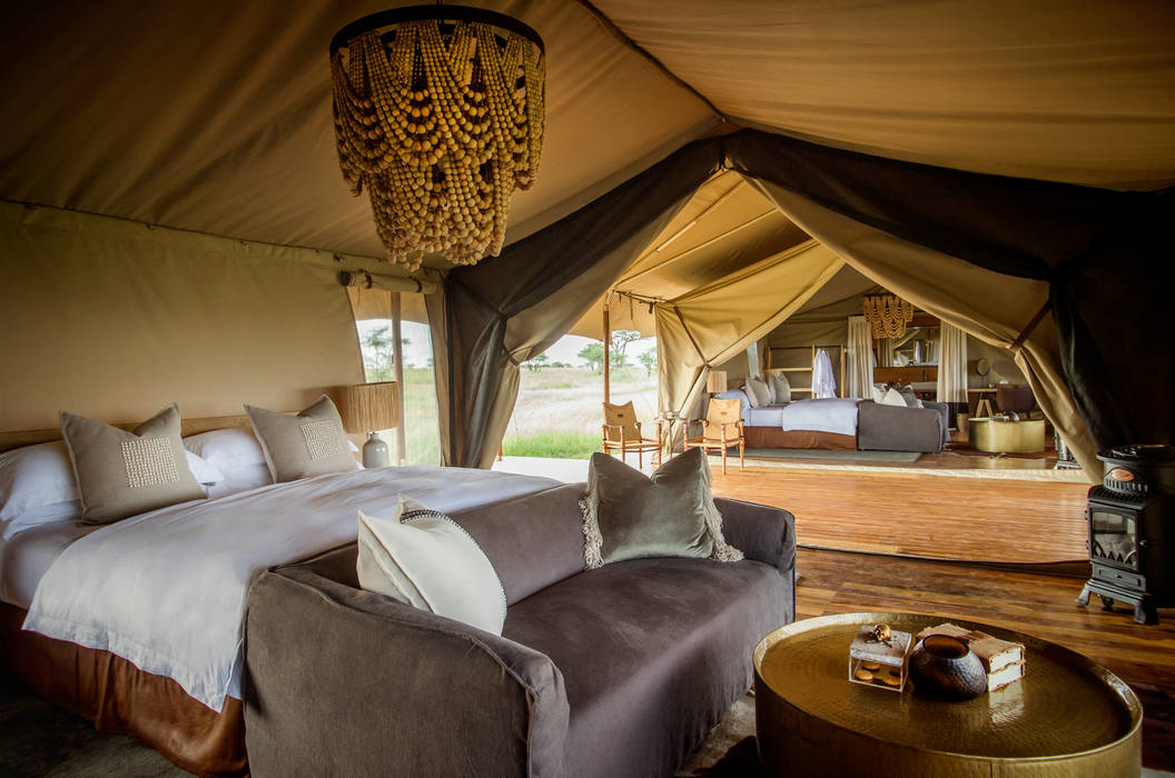 Siringit Serengeti, Tanzania, Meg Vaun Interiors Meg Vaun Interiors غرفة نوم