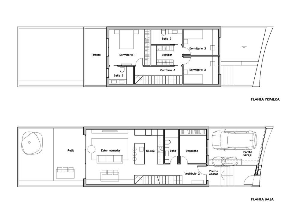 Planos De Vivienda Unifamiliar Adosada Homify Planos De Vivienda Unifamiliar Adosada Homify