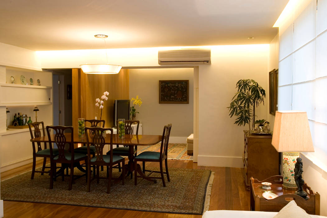 Apartamento LAC Viviane Cunha Arquitetura Salas de jantar clássicas