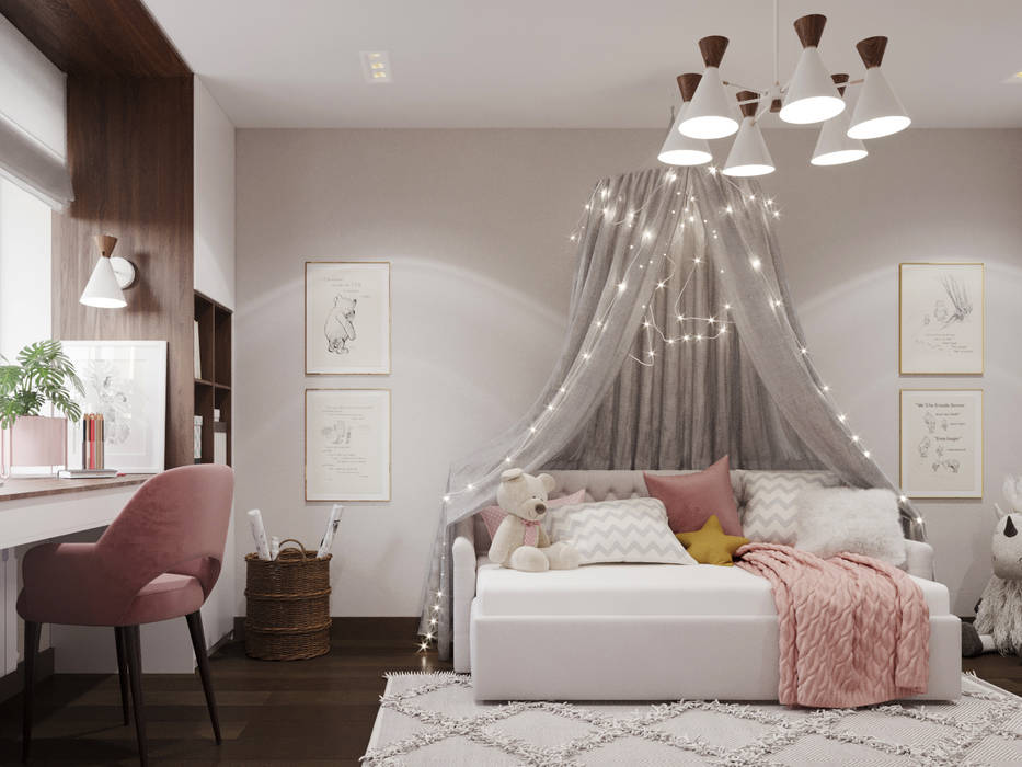 Квартира на Куриленко, 3D GROUP 3D GROUP Girls Bedroom