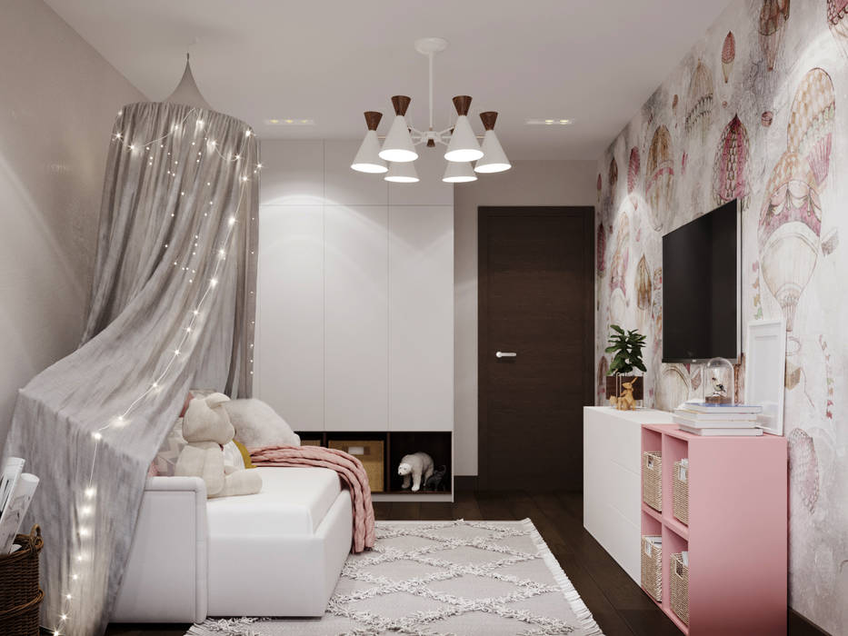 Квартира на Куриленко, 3D GROUP 3D GROUP Girls Bedroom