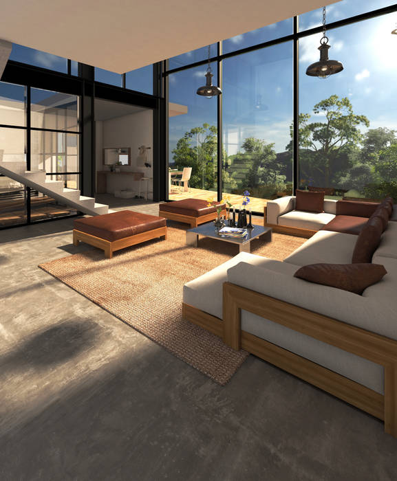 Render sala homify