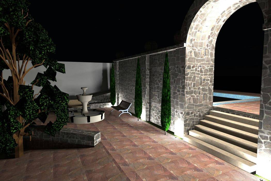 Diseño y contrsuccion de espacios exteriores en rancho arqui*acc. mx