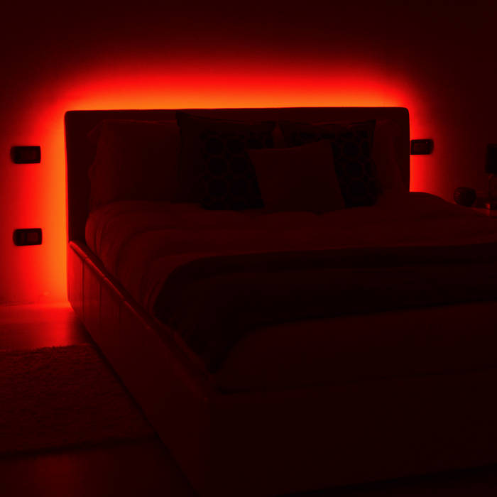BEDLED - kit striscia led per retroilluminazione testiera del letto, Eleni Lighting Eleni Lighting Camera da letto moderna Illuminazione