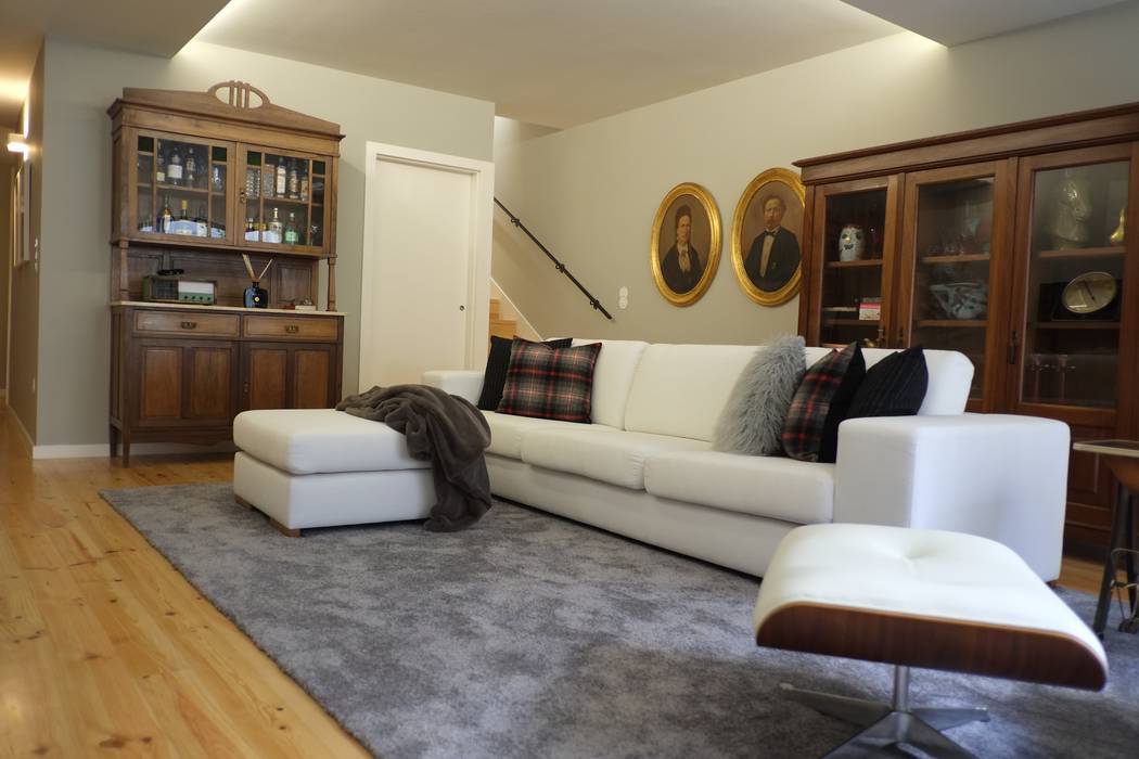 Sala salas de estar rústicas por bl'art - be creative rústico | homify