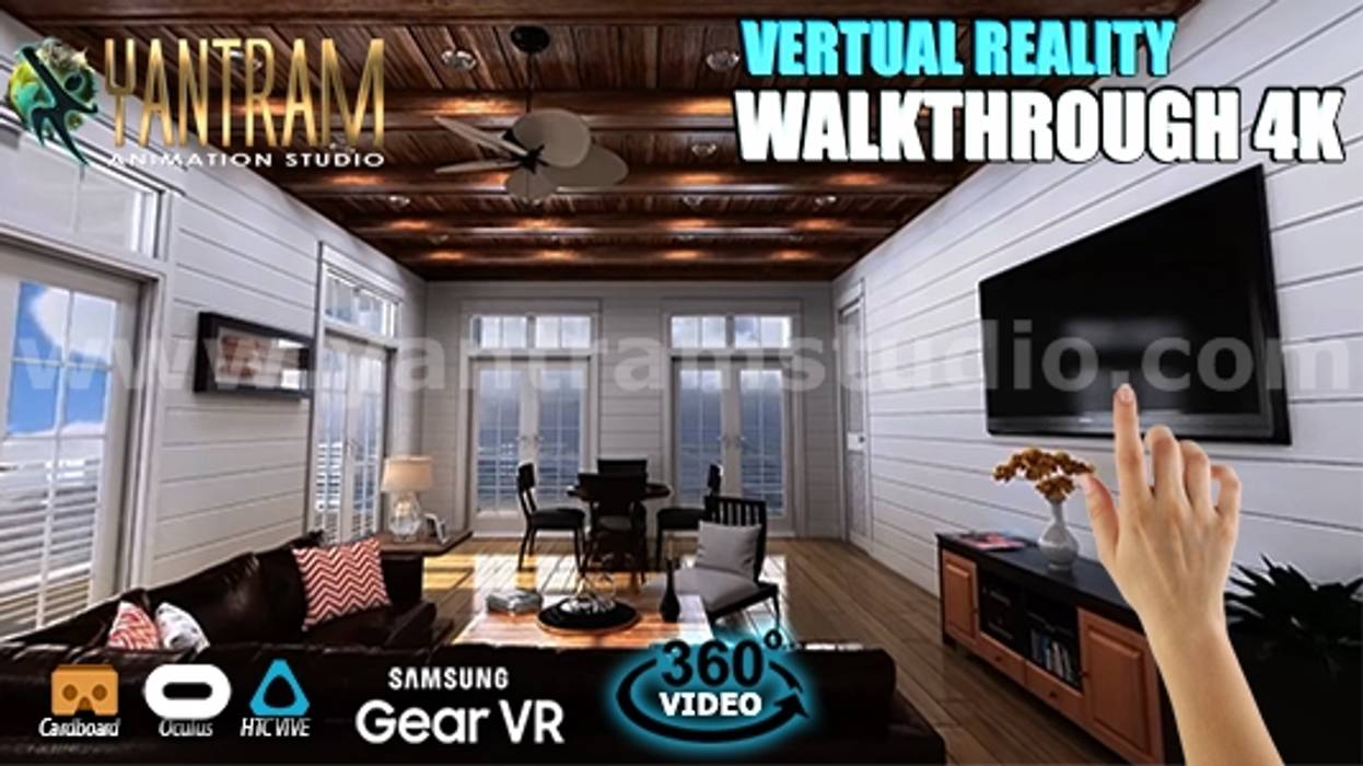 interactive web base real Estate Architettura dello sviluppo VR di 3D Walkthrough Services, Yantram Design Studio di architettura Yantram Design Studio di architettura Casas ecológicas