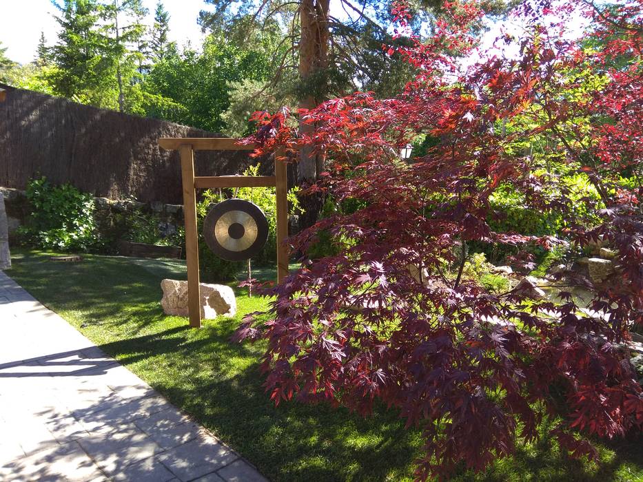 Jardin japones en cercedilla - Madrid Jardines Japoneses -- Estudio de Paisajismo Jardines japoneses gong,gong japones,torii,jardin zen,jardin japones