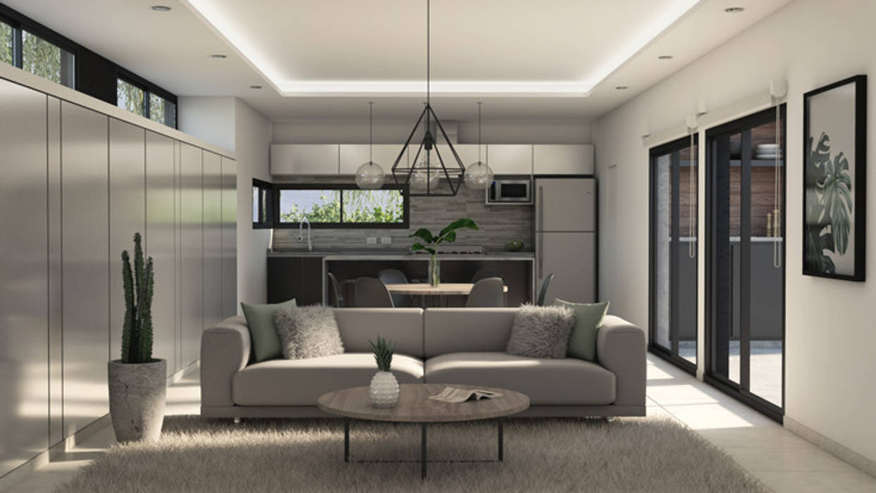 Cocina Comedor Y Living Integrados Salones Escandinavos De Mod