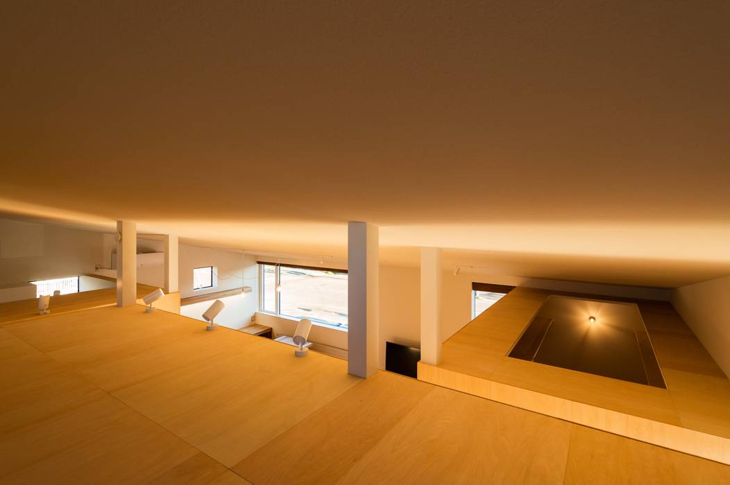 はじまりの間のある暮らし, エヌ スケッチ エヌ スケッチ Modern Living Room Wood Wood effect
