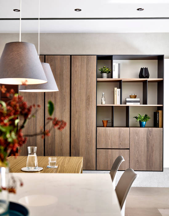餐廳 樸十設計有限公司 SIMPURE Design Minimalist dining room