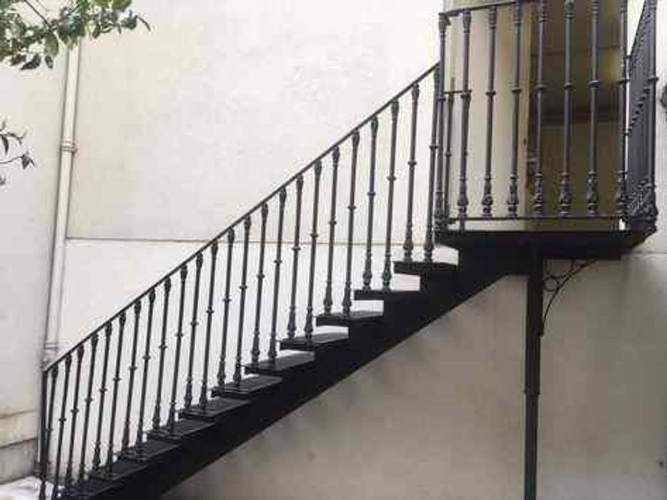 Exterior Steel Staircase Blake Group Multi-Family house Metal stairs,staircase,fabrication