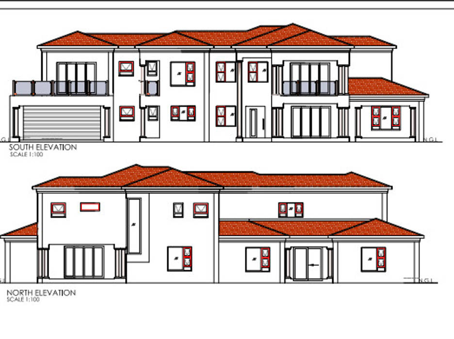 House Plans, MGW Construction MGW Construction Case moderne