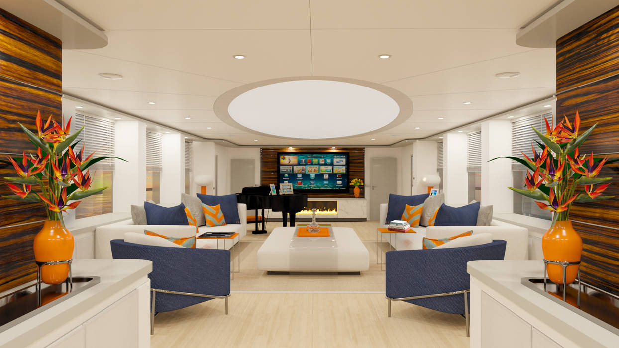 Yacht Hogar FX, Fog Interiors Fog Interiors เรือยอร์ชและเรือเจ็ท