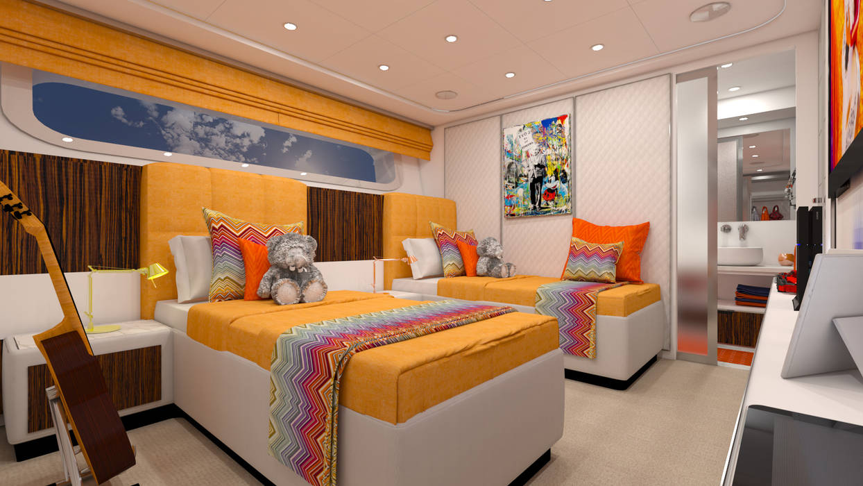 Yacht Hogar FX, Fog Interiors Fog Interiors يخوت و طائرات