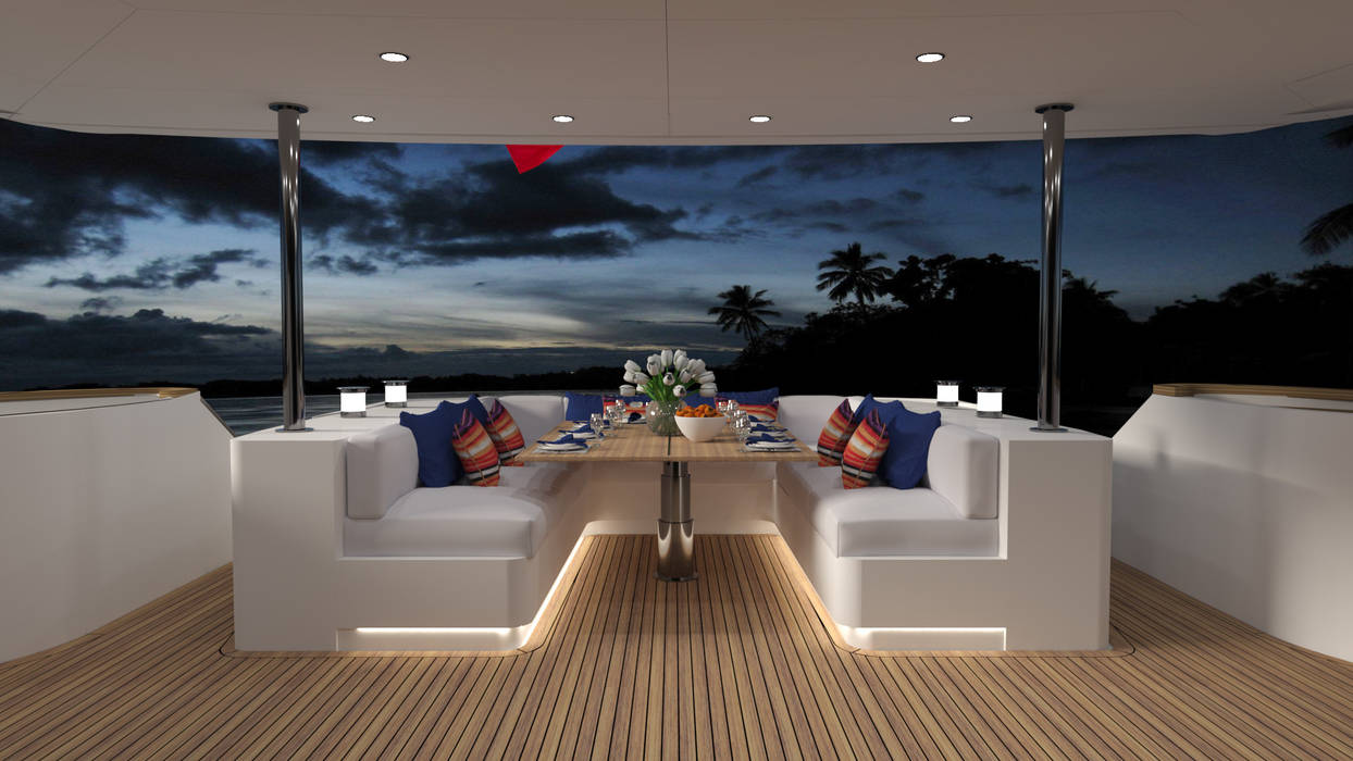 Yacht Hogar FX, Fog Interiors Fog Interiors Modern Yat & Jetler