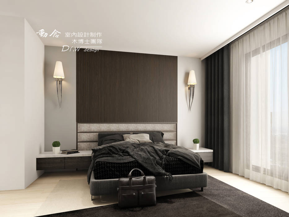臥室 木博士團隊/動念室內設計制作 Modern style bedroom